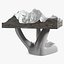 Miniature Everest Mountain on Sculptural Stand