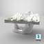 Miniature Everest Mountain on Sculptural Stand