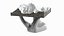 Miniature Everest Mountain on Sculptural Stand