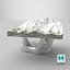 Miniature Everest Mountain on Sculptural Stand