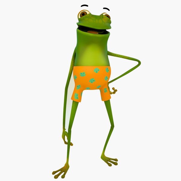 modelo 3d Rana de dibujos animados - TurboSquid 1336647