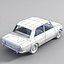 Niedriges Poly VAZ 2103 Auto