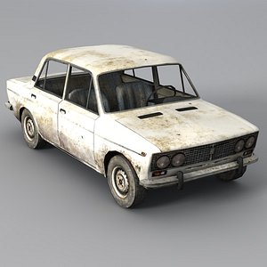 Low Poly VAZ 2103 Car