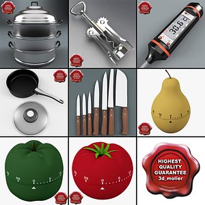 kitchen tools v2 3d c4d