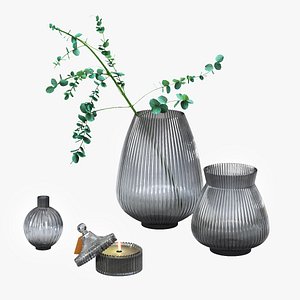 HnM Home Decor Set 3D model