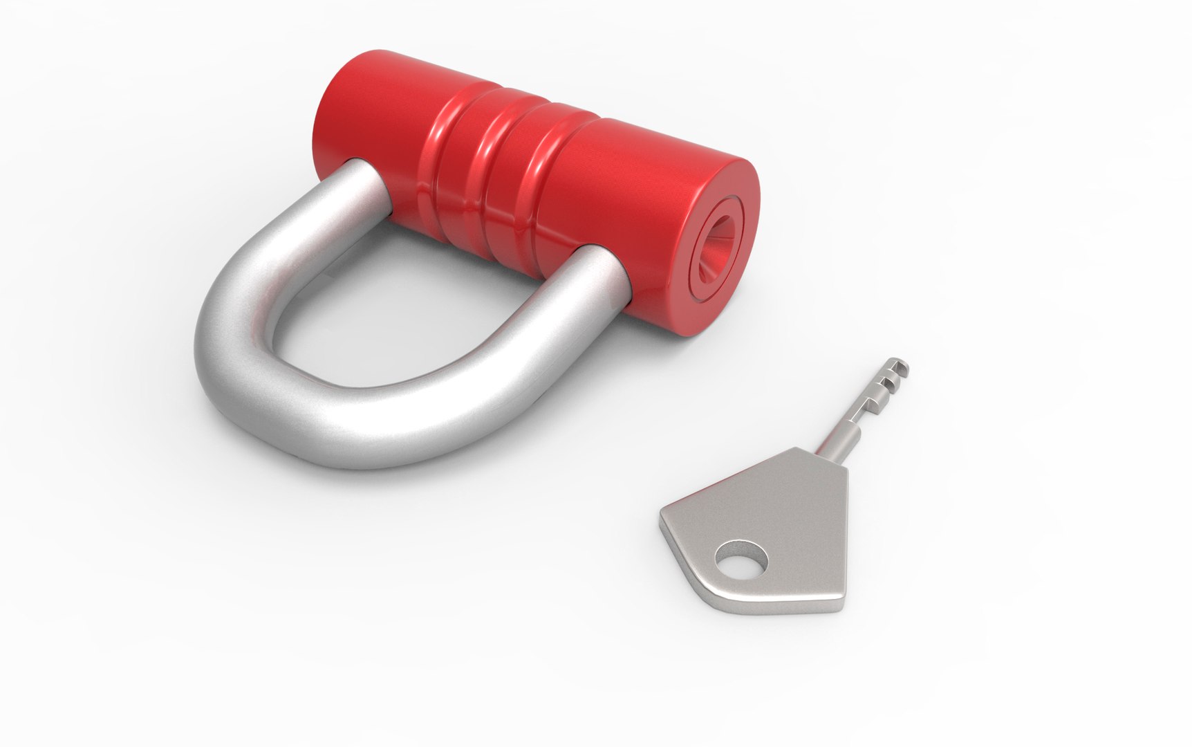 3D Model Realistic Padlock Keys - TurboSquid 1297745