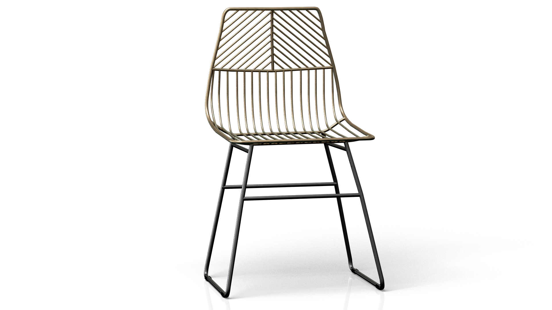 3D Geometric Wire Dining Chair TurboSquid 2095185