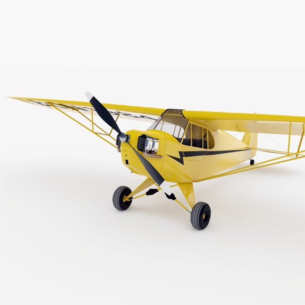 3D    Piper J3 3  - TurboSquid 1740574