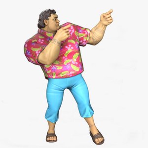 Cartoon Rigged Toon Man Nayson Character 3D Model 3D model