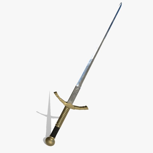 14th Century Two Handed Sword 3D model