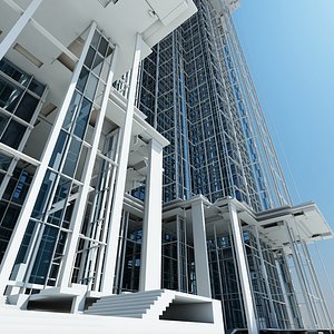 modern futuristic building max
