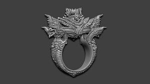 Khmer Angkor Dragon Ring