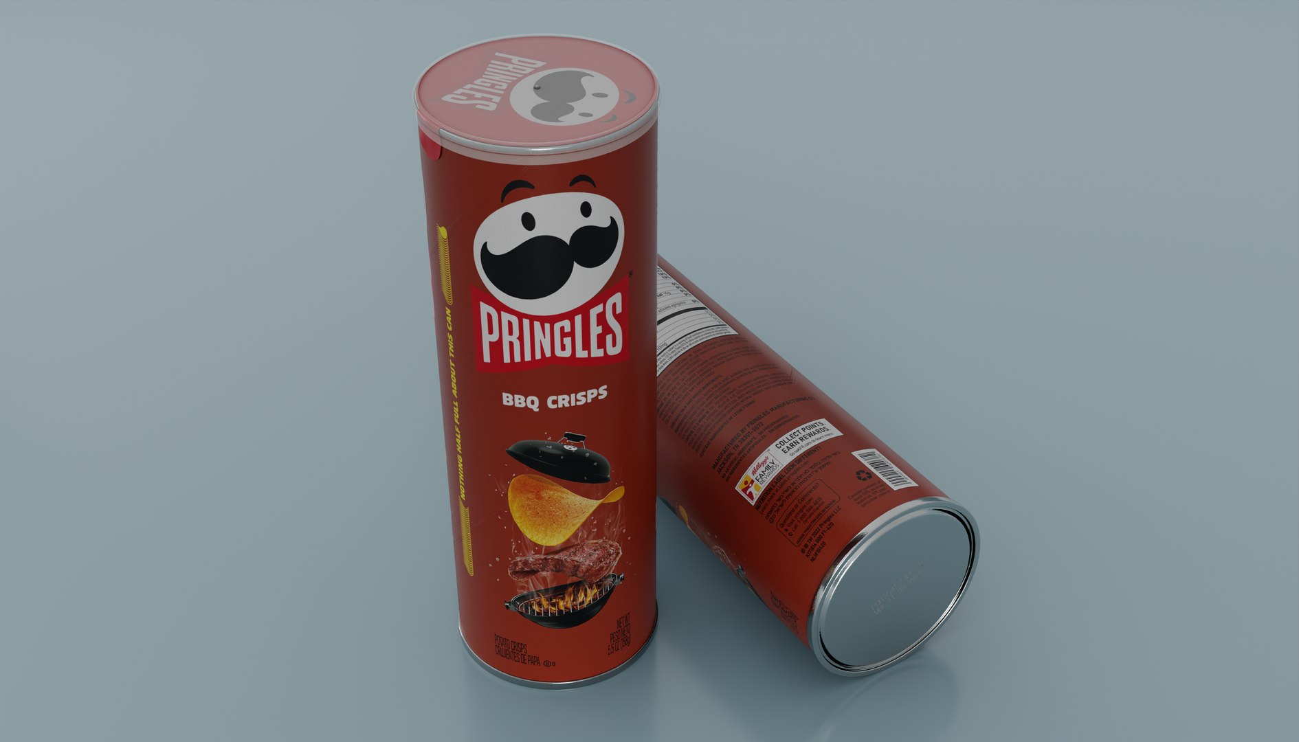 Pringles BBQ Crisps 3D Model - TurboSquid 1863107