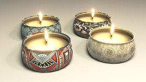 Candles 3D Model