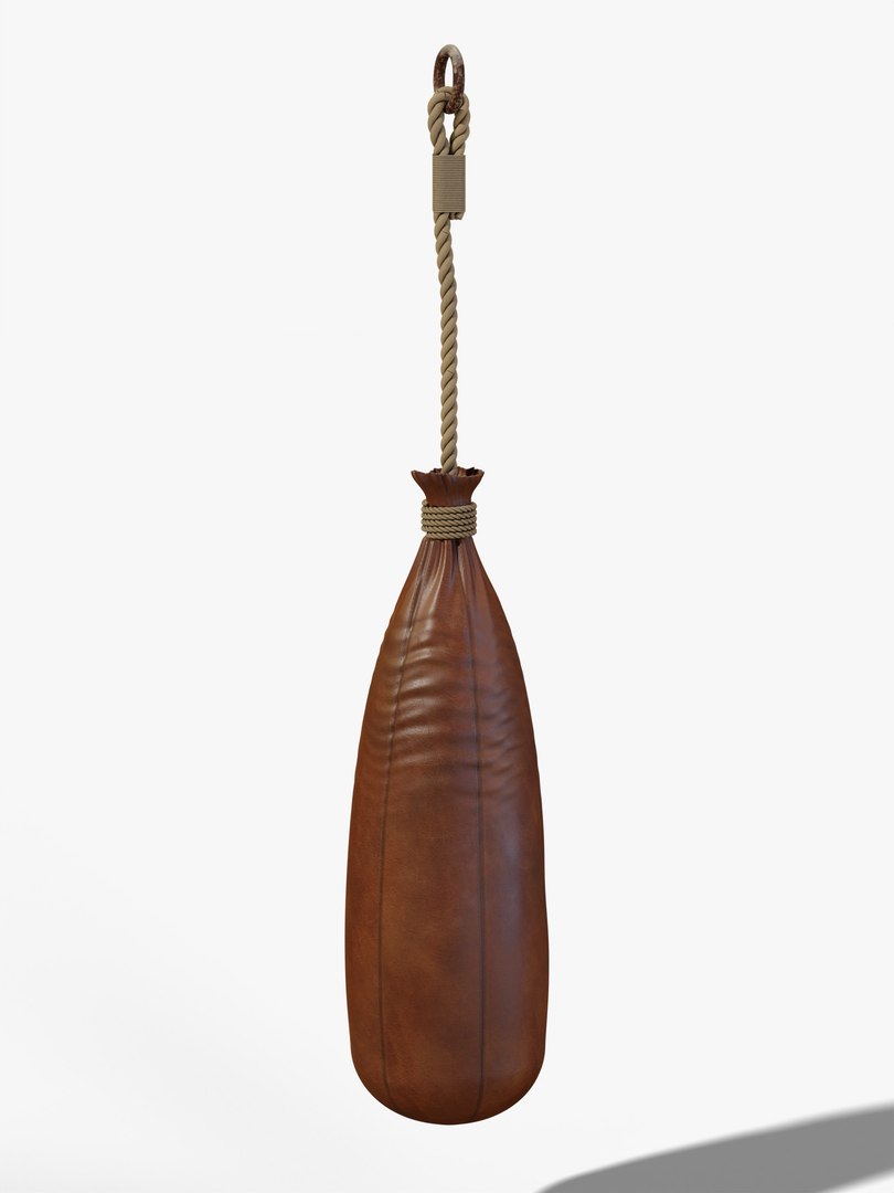 Vintage Leather Heavy Bag - Teardrop Punching Bag on Rope PBR 3D https://p.turbosquid.com/ts-thumb/SE/xVWkuD/Vw/03_oldheavybag_03_back/jpg/1793205579/1920x1080/fit_q87/82a8f1832de3e74b2be0d99de740e9aa798f318d/03_oldheavybag_03_back.jpg