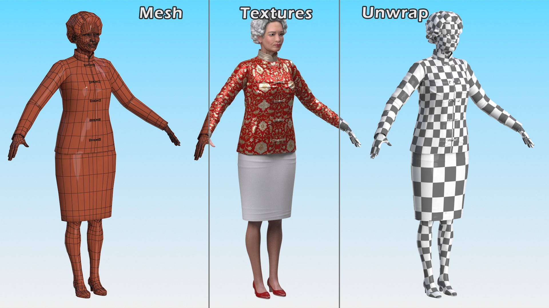 3D Korean Old Lady Traditional Outfit A-Pose model https://p.turbosquid.com/ts-thumb/SE/zwxFT5/IX/koreanoldladytraditionaloutfitaposemb3dmodel014/jpg/1687819344/1920x1080/fit_q87/a102fbd47fadebaf2b8c99f998ce5db6fede6b3c/koreanoldladytraditionaloutfitaposemb3dmodel014.jpg