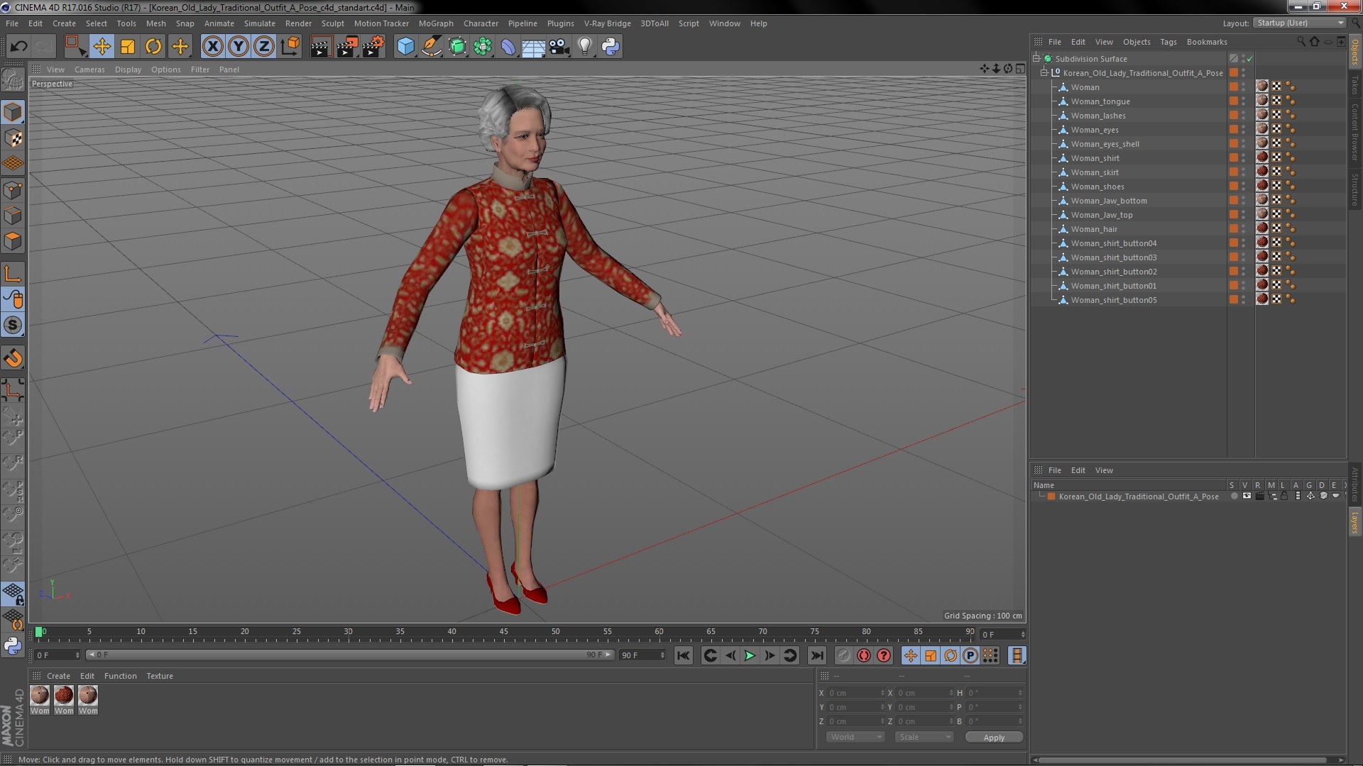 3D Korean Old Lady Traditional Outfit A-Pose model https://p.turbosquid.com/ts-thumb/SE/zwxFT5/Ju/koreanoldladytraditionaloutfitaposemb3dmodel022/jpg/1687819377/1920x1080/fit_q87/3ae8c6d52574ca4c6053df56a76009c956e44348/koreanoldladytraditionaloutfitaposemb3dmodel022.jpg