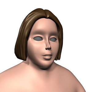 overweight female 3d max