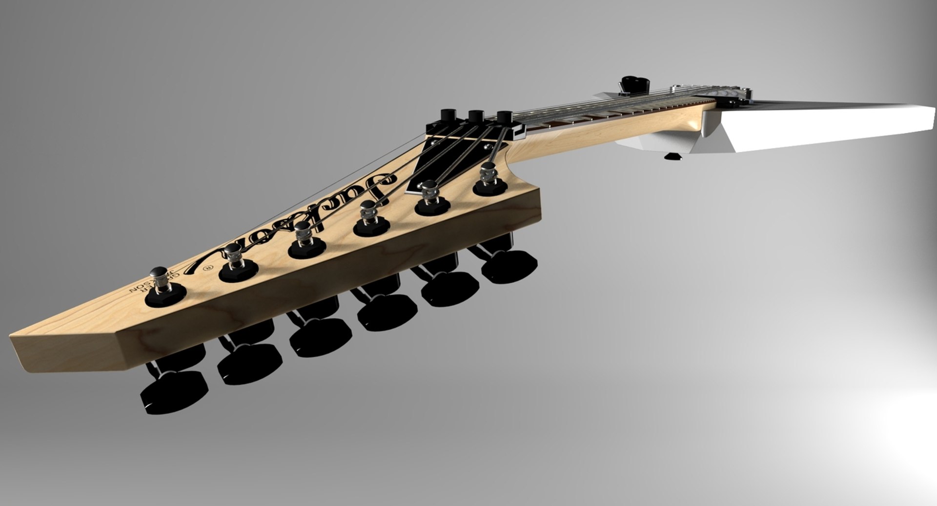 3d Model Guitar Jackson Js30 Rr
