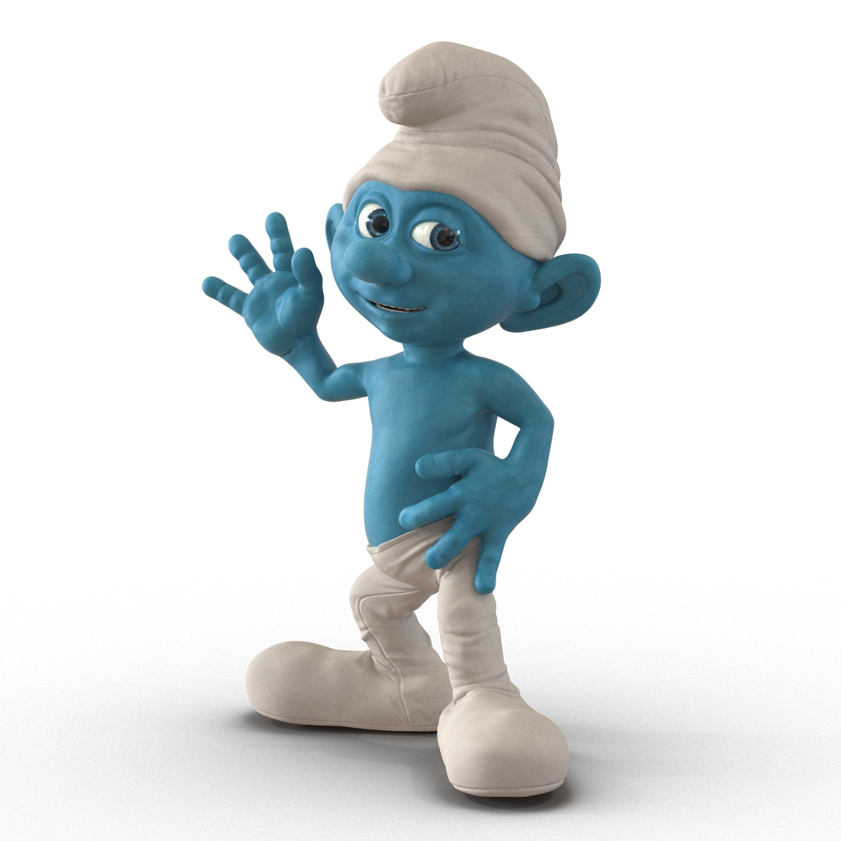 3d smurf rigged model