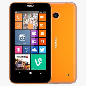 nokia lumia 630 bright 3d model