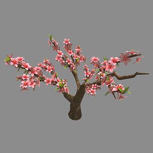 3D trees - peach 25