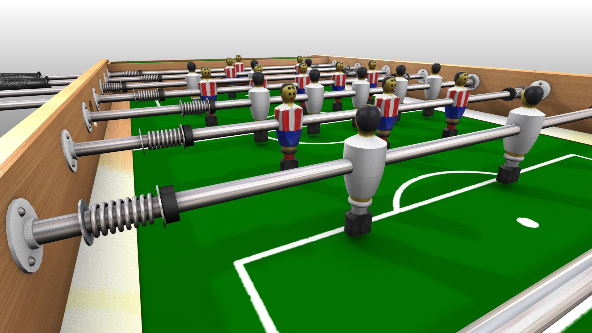 Spanish Foosball 3d Model