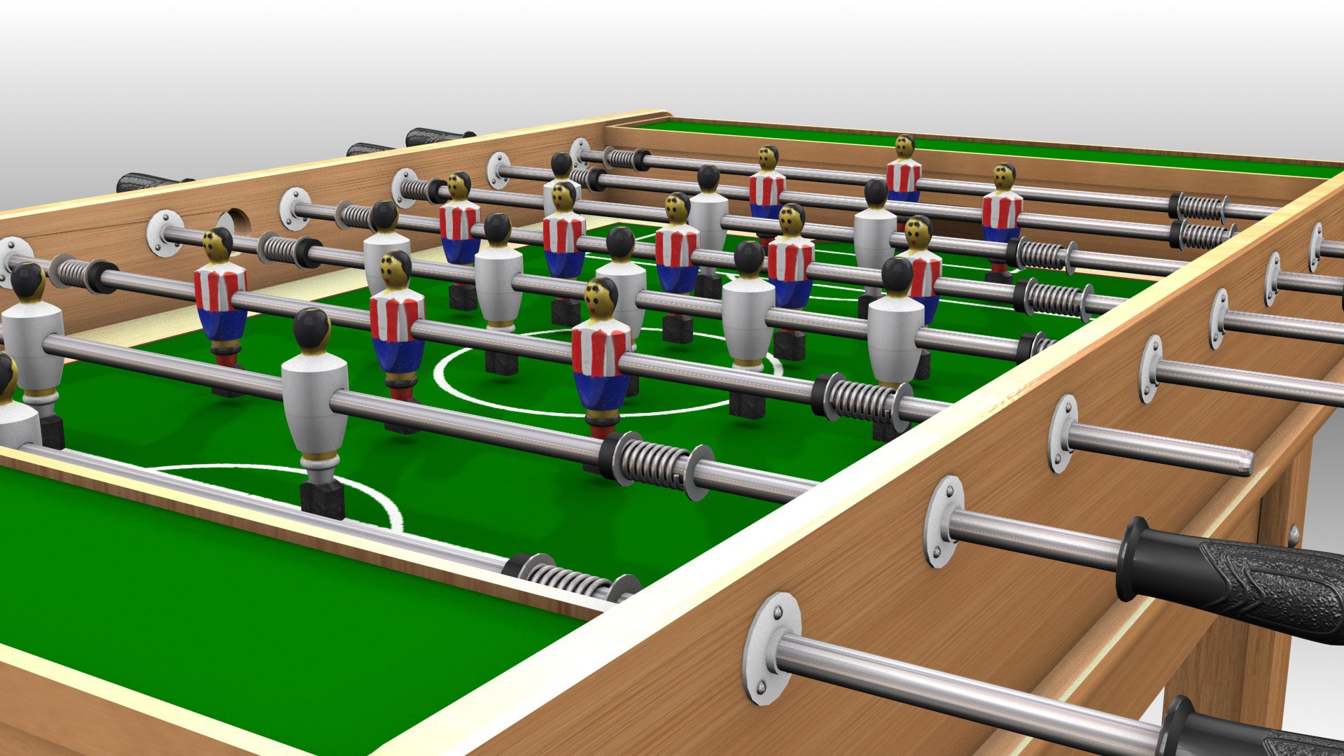Spanish Foosball 3d Model