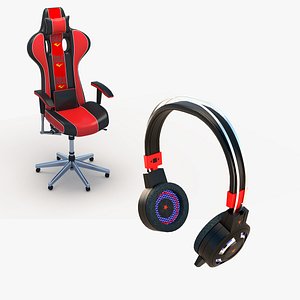 3D model Headset and Game Seat