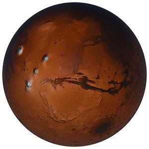 3D globe mars 2