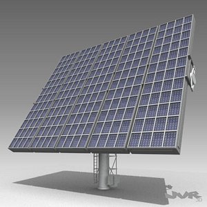 3d model solar tower