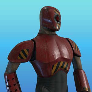 Cyborg Knight - Rigged & Animated Low Poly RPG/FPS Character