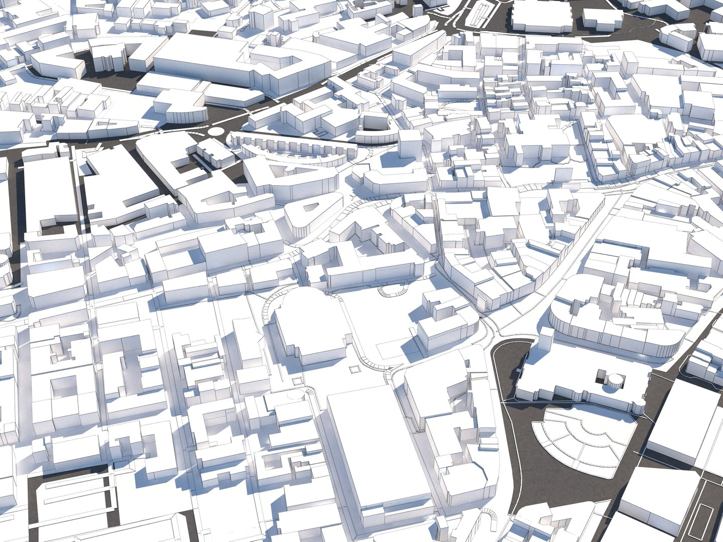 3D buildings houses maps model - TurboSquid 1553209