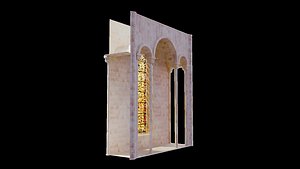 Cathedral Romanesque Nave TOP - ONLY 3D model
