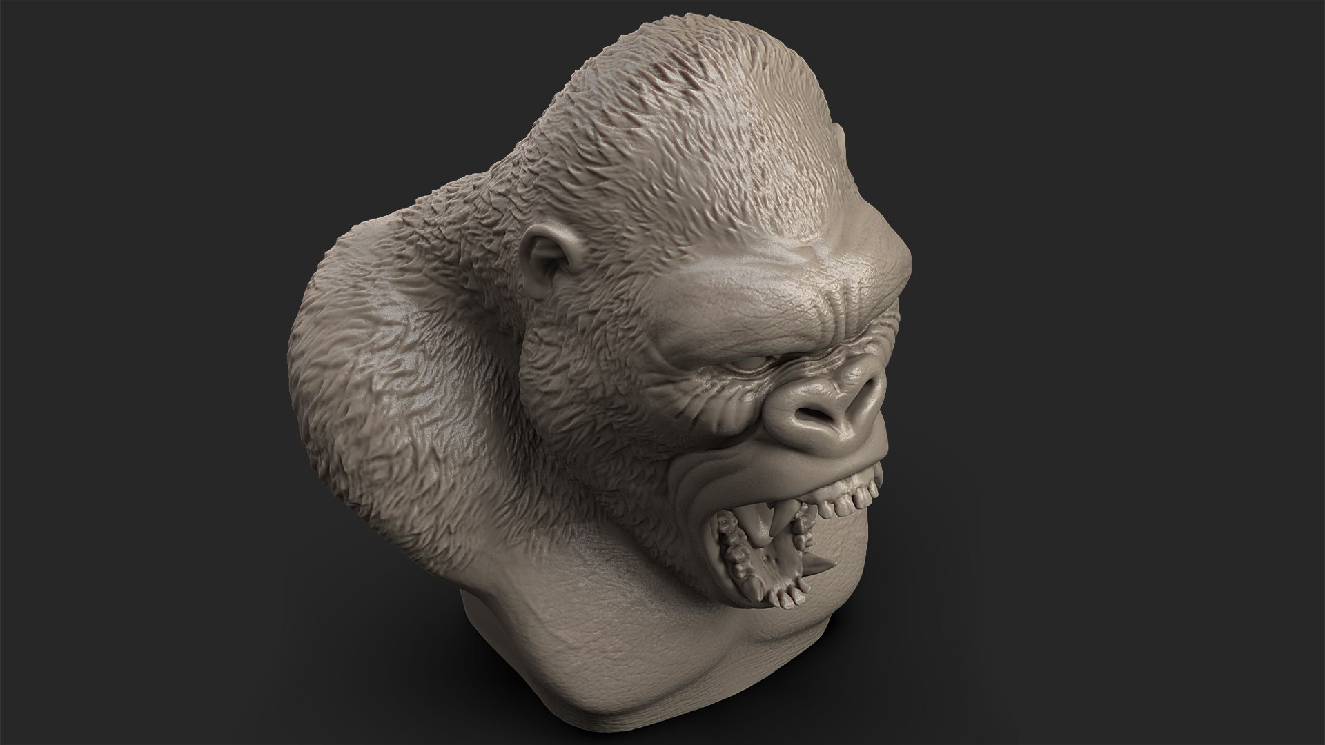 Angry Gorilla 3D Model - TurboSquid 1231333