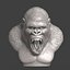 gorilla head angry