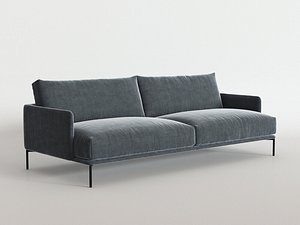 3D baron sofa model