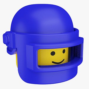 3D Lego Helmet for Minifigure Gas Mask model