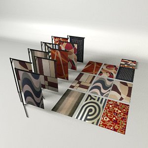3d modern rug model