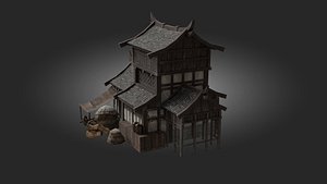 3D Japanese Farm High Quality 3D Model