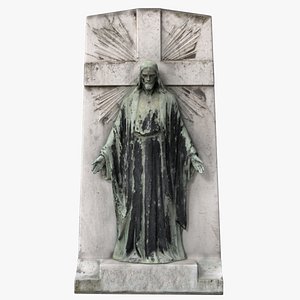3D jesus pedestal statue