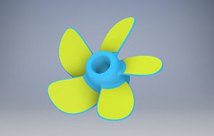 3D 5 bladed Propeller