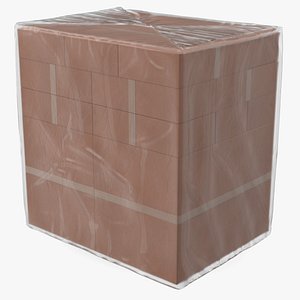 Transparent Cargo Pallet Cover 3D