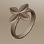 Anel com Folha Floral - Modelo de Impressão 3D de Joia Minimalista e Elegante