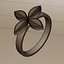 Anel com Folha Floral - Modelo de Impressão 3D de Joia Minimalista e Elegante