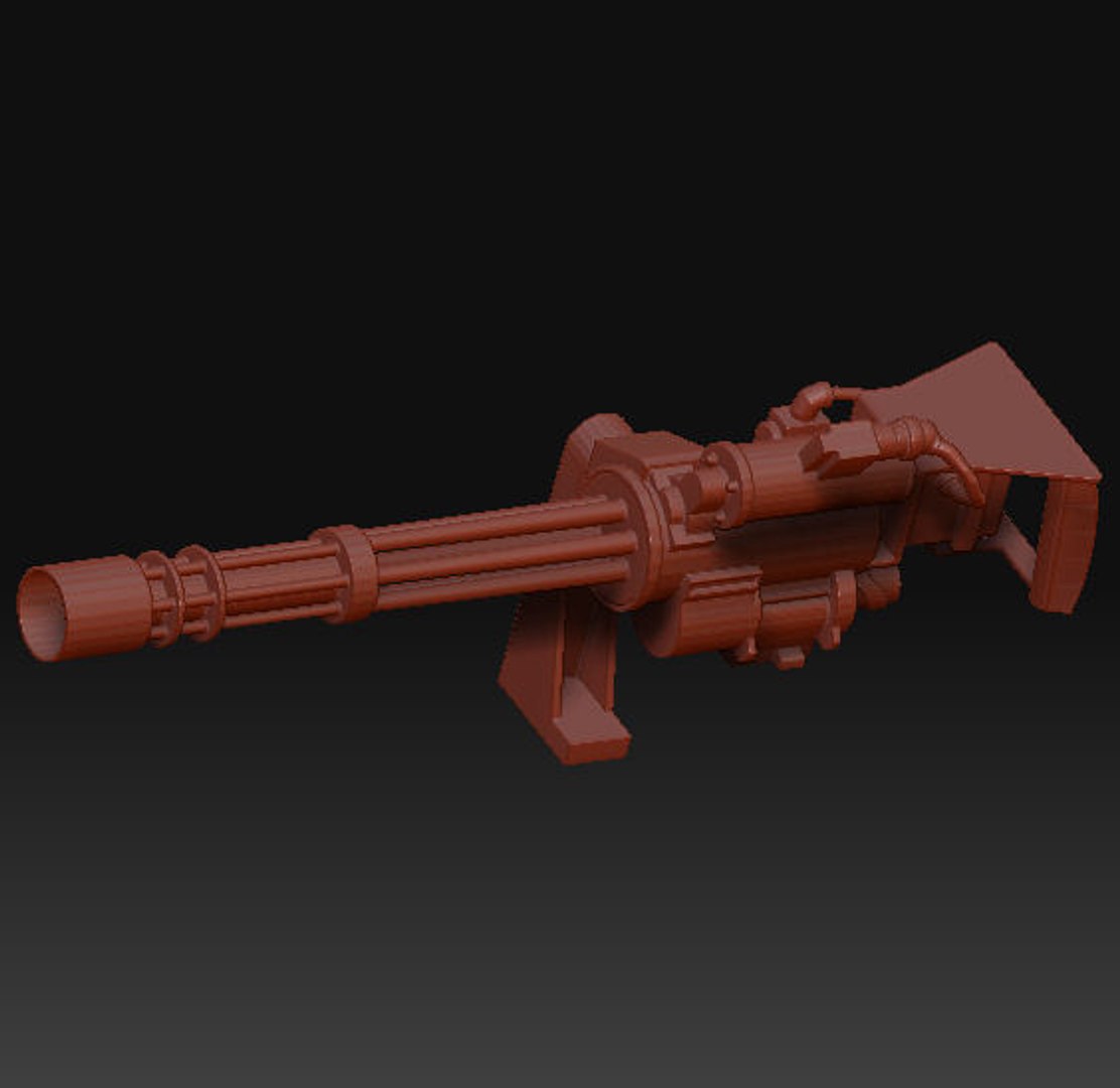 Obj M134 Minigun Gun