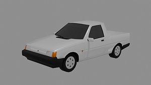 Ukrainian Car ZAZ 110550 Tavria PickUp 1993 Free low-poly