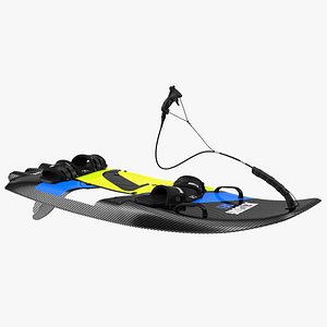 Motorised Carbon Fiber Surfboard Jet Surf Green