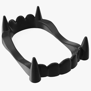 3D model Plastic Vampire Teeth Black