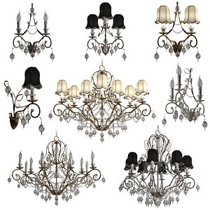chandeliers stillux talia lamps 3d 3ds